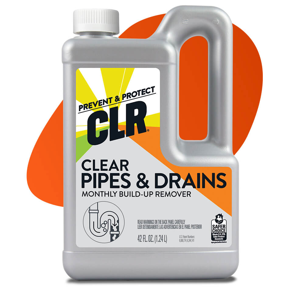 CLR Clear Pipes Drain Cleans Plumbing By Dissolving Clogs In Sinks   CP D Clear Pipes Drain 42oz F 960x960 