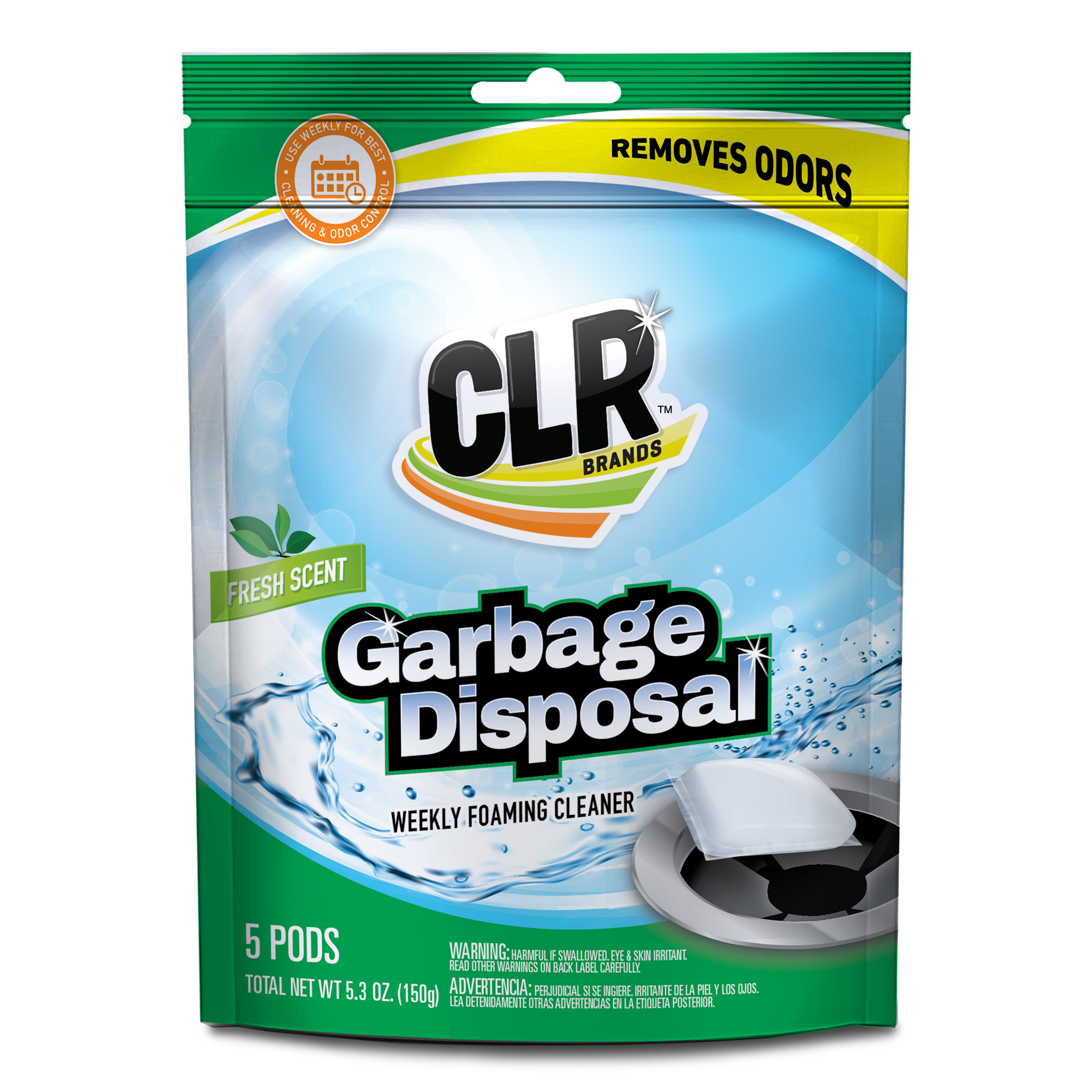 CLR<sup>&reg;</sup> Garbage Disposal Cleaner package