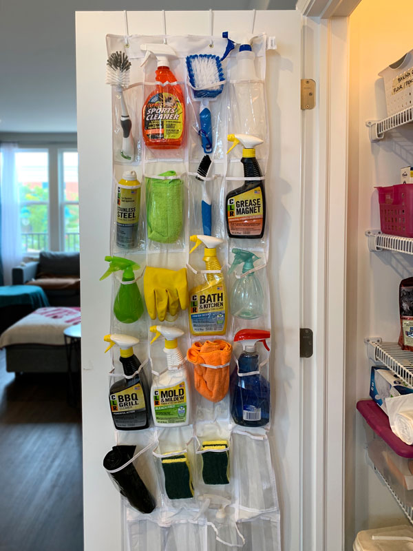 Hacks for organizing your cleaning products